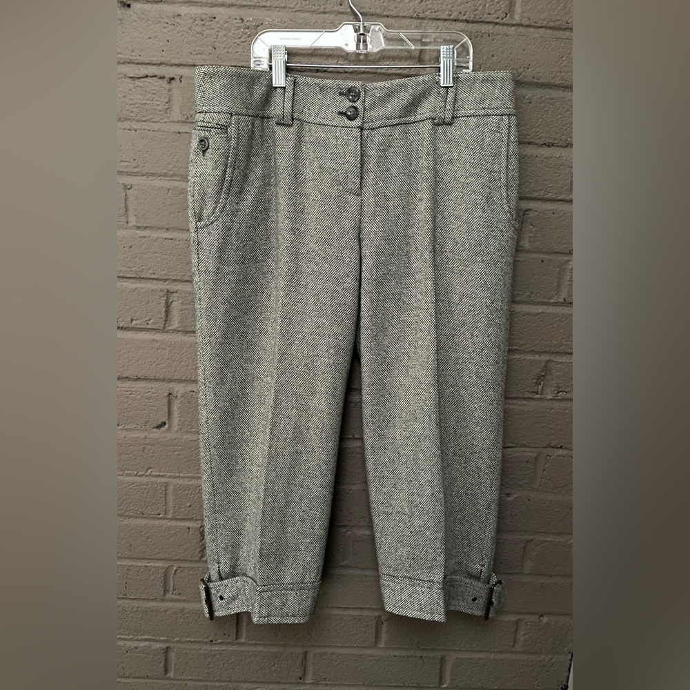 LOFT vintage tweed cropped pants 6